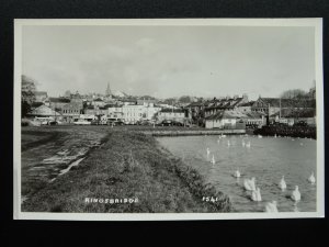 Devon KINGSBRIDGE shows Garage HILLMANS CARS c1950s RP Postcard by K.E. Ruth