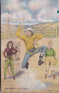 How Cowboys Keep Young By Cowboy Artist L H Dude Larsen 1947