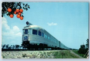 1960 New York Postcard Silver Meteor Seaboard Air Line Railroad Coast Florida