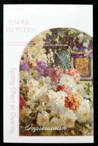 [AG] P650 Romantic Classic Oil Painting Garden Flower Spring (postcard) *New