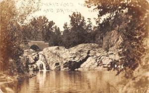 Redwood Falls Minnesota Bridge Scenic View Real Photo Antique Postcard J72687