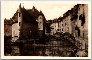 ANNECY - Palais de l'lle Vieilles Prisons France Museum Real Photo RPPC Postcard