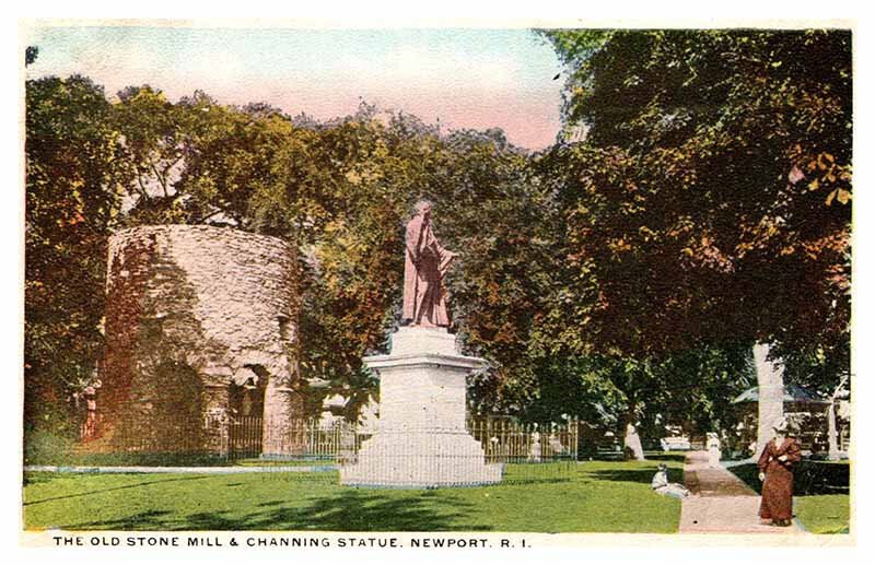 Postcard MONUMENT SCENE Newport Rhode Island RI AS6642
