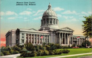 Missouri State Capitol Jefferson City MO Postcard PC516