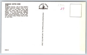 Mining~Air View Bingham Copper Mine Utah~Vintage Postcard