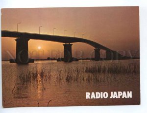 239449 JAPAN Lake Biwa Great Biwako Bridge old postcard