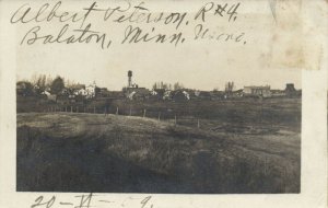 PC CPA US, MN, BALATON, GENERAL VIEW 1909, VINTAGE REAL PHOTO POSTCARD (b6691)