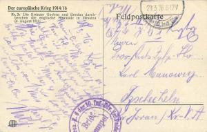 1916 German Military Cruiser Durchbruch der Goeben Messina English Blockade