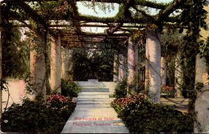 California Pasadena Hotel Maryland The Pergola 1910