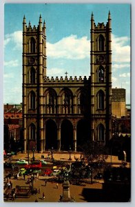 Notre Dame Church, Montreal, Quebec, Vintage 1967 Chrome Postcard