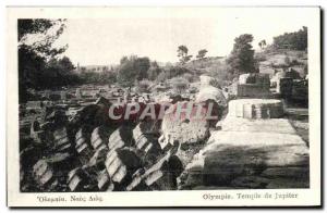 CPA Olympie Temple de Jupiter Grece Greece