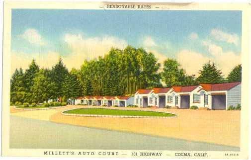 Millett's Auto Court, 101 Hwy, Coloma, California, CA, Linen