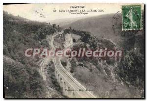 Postcard Old Line On Ambert Auvergne La Chaise Dieu tunnel Mayres