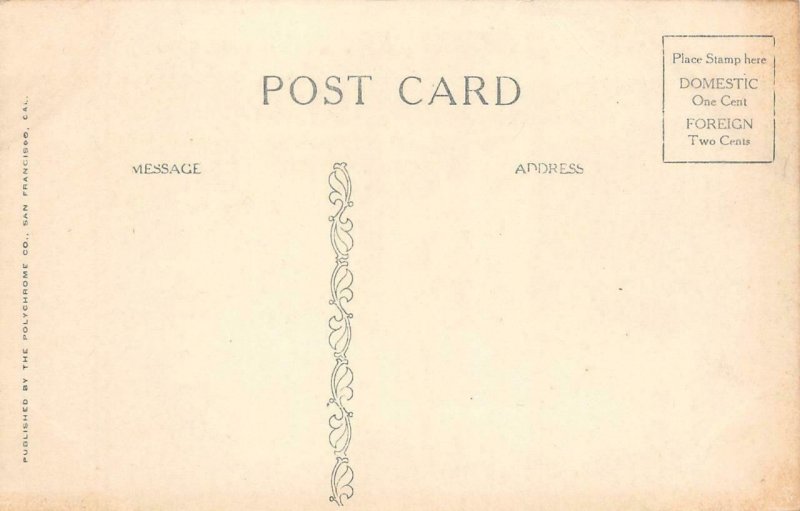 INSANE ASYLUM Male Department State Hospital STOCKTON CA c1910s Vintage Postcard