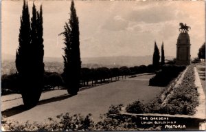 South Africa The Gardens Union Buildings Pretoria Vintage RPPC C009