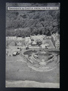 Kent SANDGATE & CASTLE From The Air c1920's PC by Aircraft Manufacturing Co.