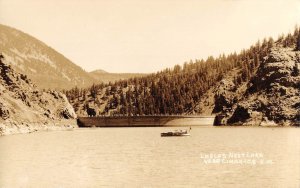 RPPC EAGLES NEST LAKE Cimarron, New Mexico ca 1930s Vintage Photo Postcard