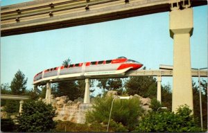 Disneyland Postcard Monorail Highway In The Sky Anaheim, California 1-333