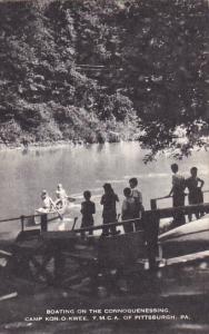 Canoeing On The Connoquenessing Camp Kon-O-Kwee Y M C A Of Pittsburg Pennsylv...