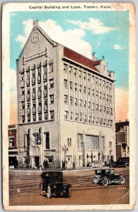 Topeka Kansas KS, 1935 Capitol Building and Loan, Association, Vintage Postcard