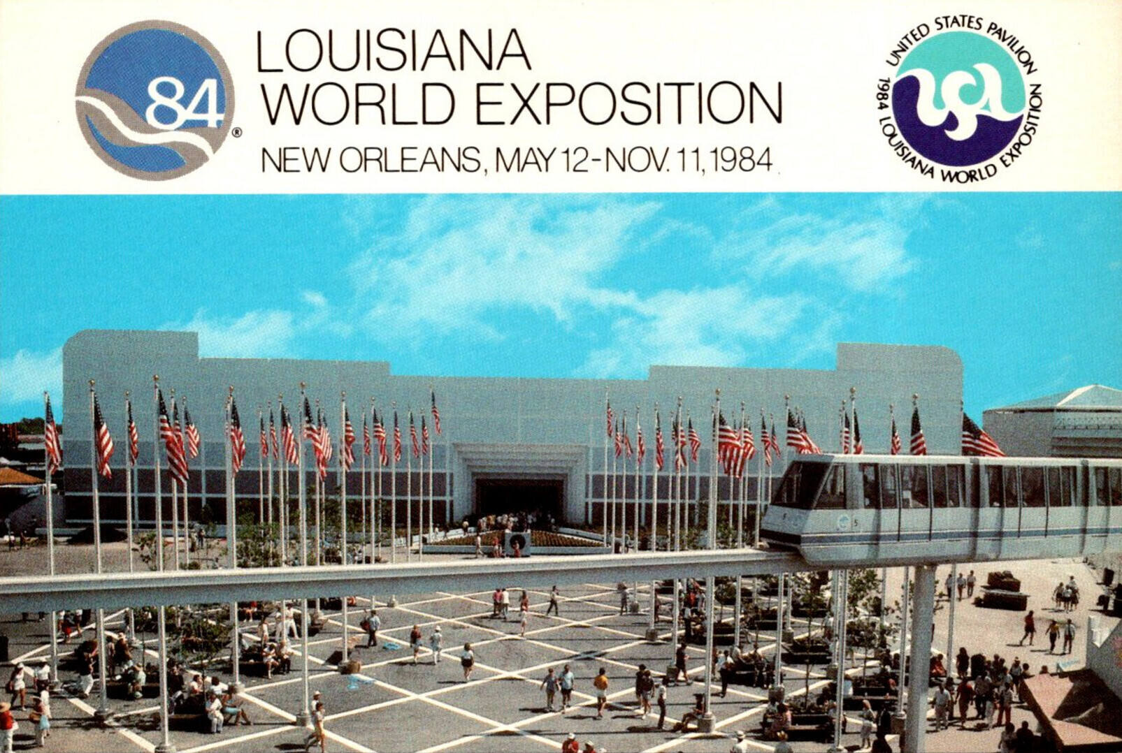 1984 New Orleans World's Fair The United States Pavilion | United States -  Louisiana - New Orleans, Postcard