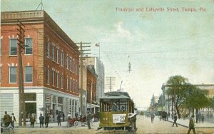 Franklyn Lafayette Trolley Tampa Florida 1909 Postcard International 11154