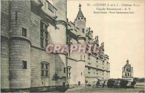 Old Postcard Loches (I and L) Chateau Royal Renaissance Facade A P