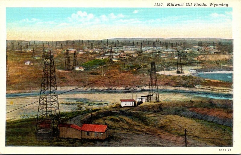 Wyoming Nidwest Oil Fields Curteich