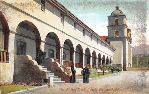 Santa Barbara California c1910 Postcard The Arches Mission Santa Barbara