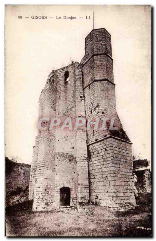 Old Postcard Gisors The dungeon