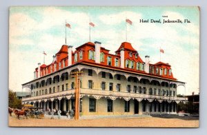 HOTEL DUVAL JACKSONVILLE FLORIDA POSTCARD (c. 1910)