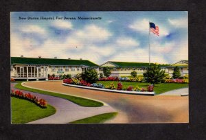 MA Hospital Ft Fort Devens Ayer Massachusetts  US Army Base Military Postcard