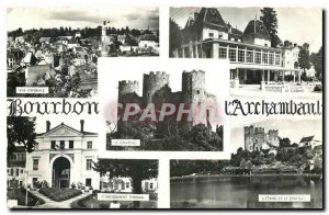 Old Postcard Bourbon L'Archambault Allier General view Casino Hydrotherapy Th...