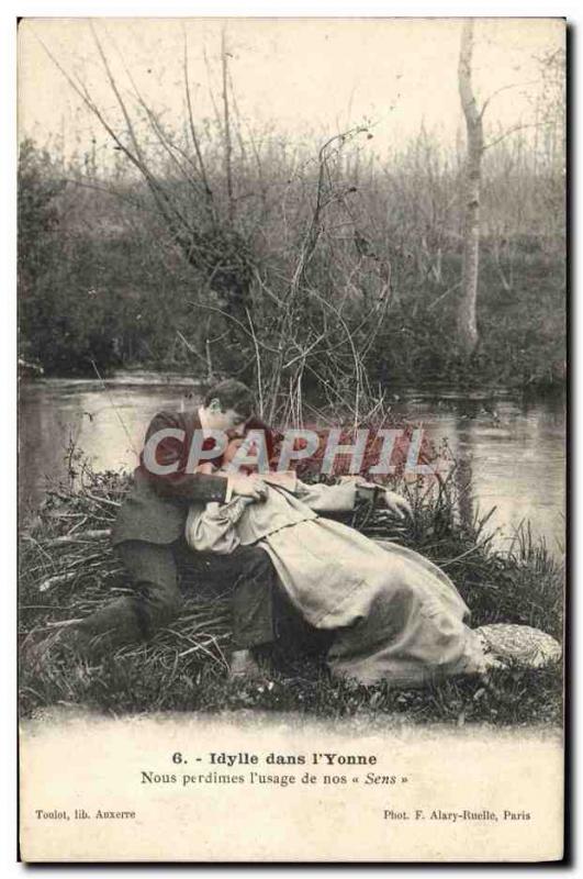 Old Postcard Idyll in i & # 39Yonne We perdimes the & # 39usage our Sens