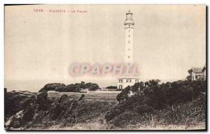 Old Postcard Lighthouse Biarritz