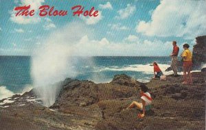 Hawaii Honolulu The Blow Hole Is One Of Hawaiis Salt Water Geyers