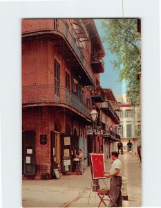Postcard Pirate's Alley New Orleans Louisiana USA