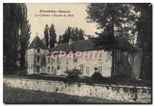 Old Postcard Chateau Facade du Midi Flamboin Gouaix