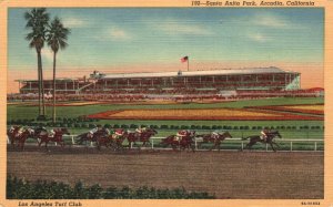 Vintage Postcard Los Angeles Turf Club Santa Anita Park Arcadia California