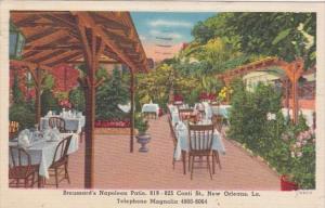Louisiana New Orleans Broussard's Napoleon Patio 819-825 Conti Street 1954