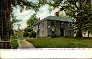 Massachusetts Lexington Munroe Tavern Earl Percy's Headquarters and Hosp...