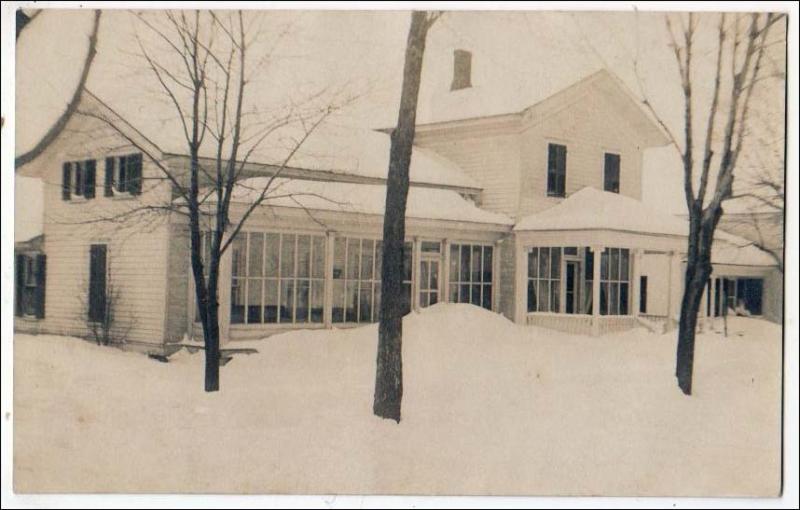 RPPC, House in the Snow, ? Oswego NY Area NY ?