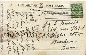 Genealogy Postcard - Burrows - Shot-Over Hotel, Higher St, Brixham, Devon  7670A