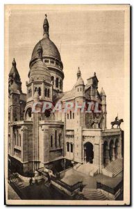 Old Postcard Montmartre Paris Sacre Coeur Basilica