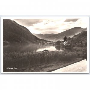 Postcard Afritzer See Austria 1932 Real Photo Landscape