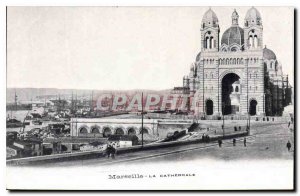 Postcard Old Marseille La Cathedrale