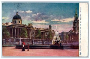 1905 The National Gallery St. Martin's Church London Oilette Tuck Art Postcard