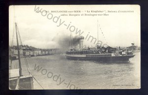 f2371 - General Steam Nav Ferry - The Kingfisher - Margate /Boulogne - postcard