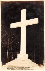 J46/ Sewanee Tennessee Postcard RPPC c1930s Soldiers Sailors Monument 199