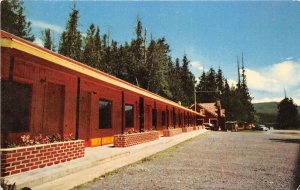 Glacier National Park Montana 1960s Postcard Motel At Apgar Village